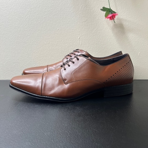🌹 Kenneth Cole Men's Unlisted Lesson Plan Brown Business Shoes 12 Casual Work - Picture 4 of 13